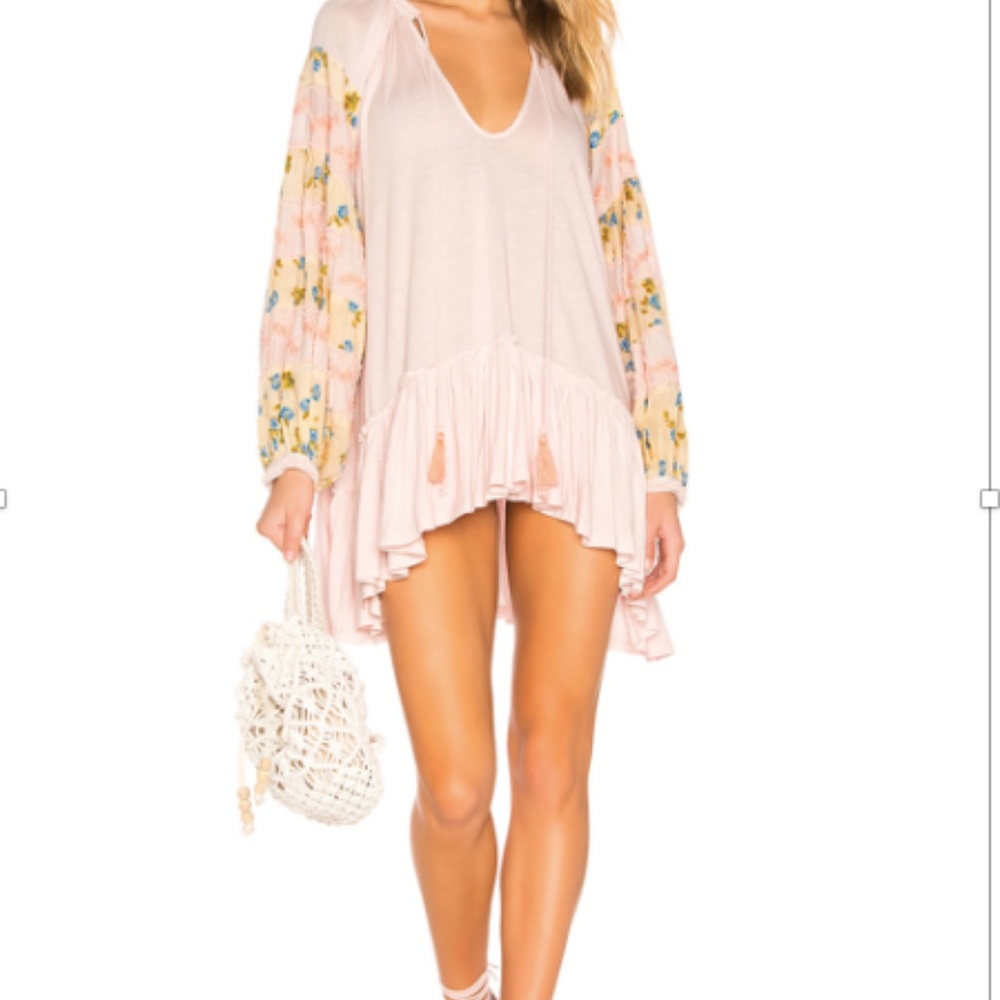 NWT- Free People🌻Mix It Up Pink Dress